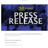 Gov’t declares April 3 and 6 public holidays for Easter celebrations